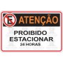 Proibido estacionar 24 horas 